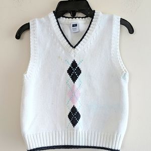 Little Boy Argyle Sweater Vest